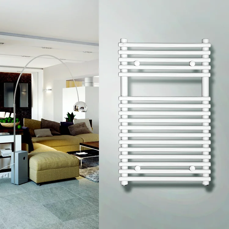 AVONFLOW Factory Direct Chrome Powder coating Steel  hot Water towel rail warmer Radiator for Bathroom