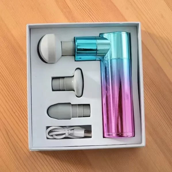 Electric Deep Vibrate Tissue Fascia 4 Gear Adjustment Hand-held Portable Mute Fascia Mini Massage Gun Small Massage Mini Gun