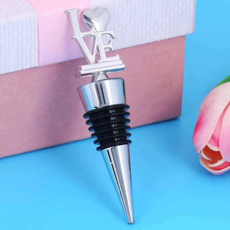 
Make it Mine Chrome Heart Bottle Stopper with Custom Design Inserts 