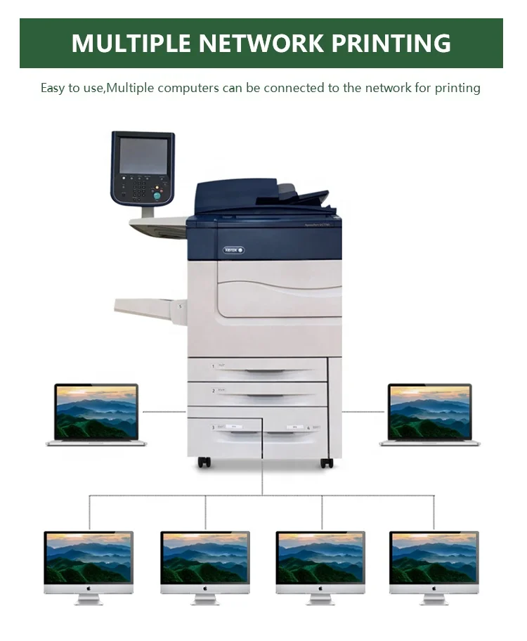High Capacity Jam Free Performance Color Laser Printer Advanced C70 C60 7780V Photocopier Machine For Xerox