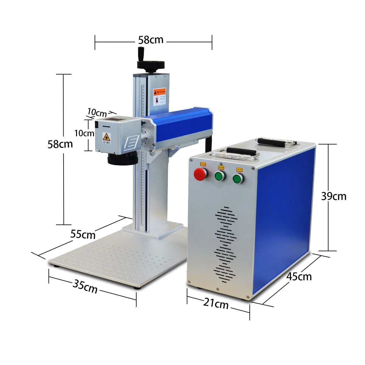 Fiber Laser Marking Machine For Jewelry Metal Portable Desktop Model 10W 20W 30W 50W 100W