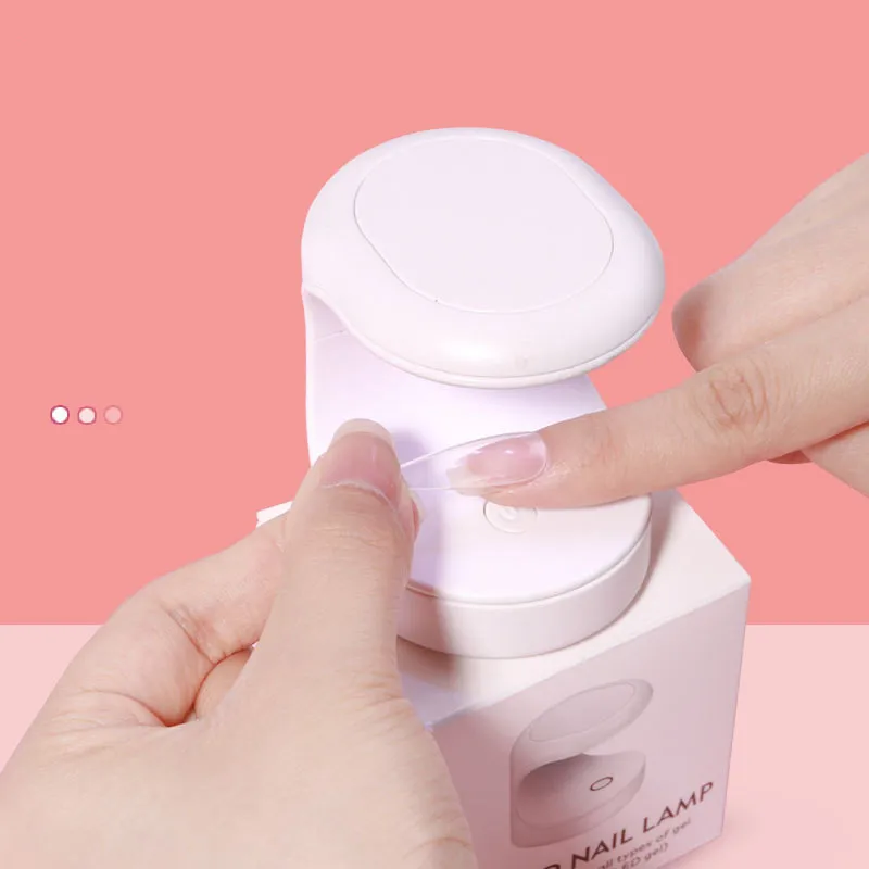 Portable nail art phototherapy single finger lamp nail polish gel dryer uv Led mini lamp