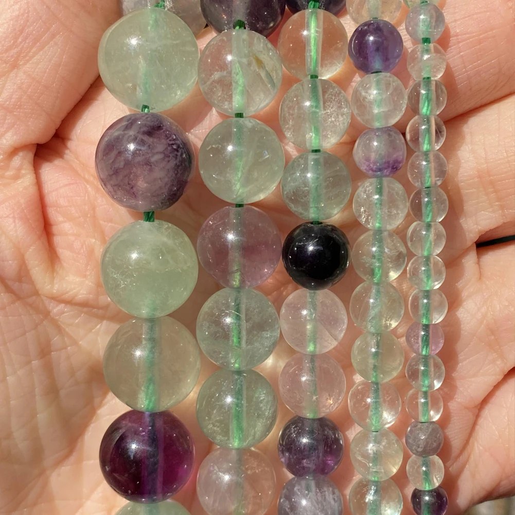 Wholesale 4mm/6mm/8mm/10mm Lapis Lazuli Rose quartz Amethyst Natural Stone Loose Beads for Bracelets Necklace Jewelry Making