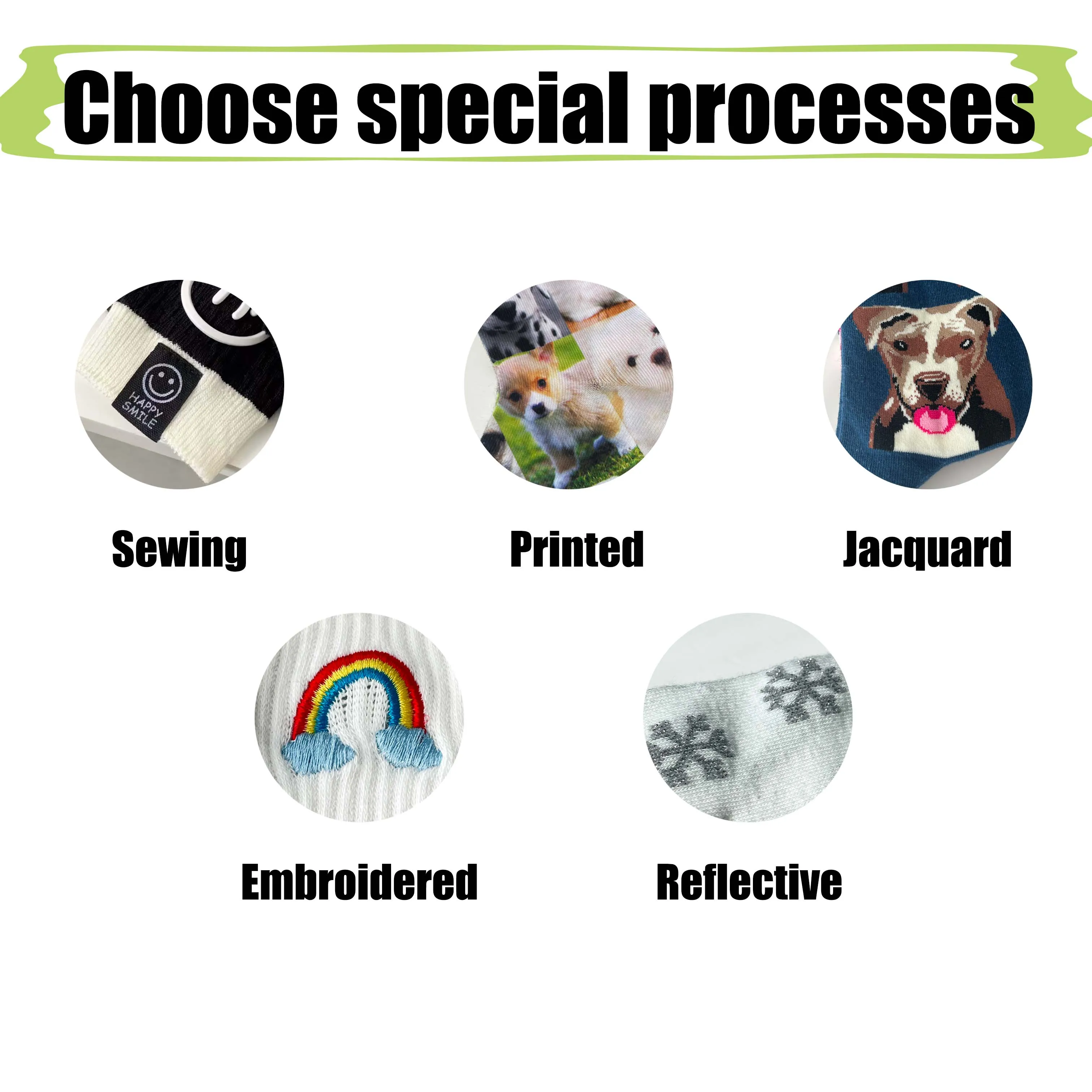 Custom Knitting Socks Polyester  Breathable And Comfortable For Spring And Autumn Season Free Design HY-S-044