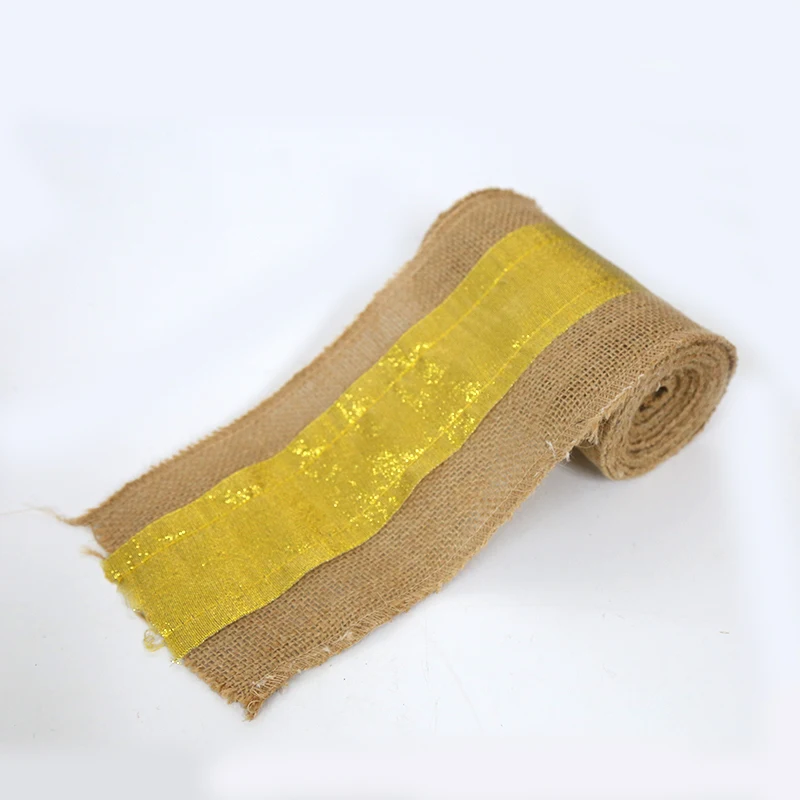 
Braid hemp rope jute burlap lace ribbon for DIY wrap bag crafts gift 