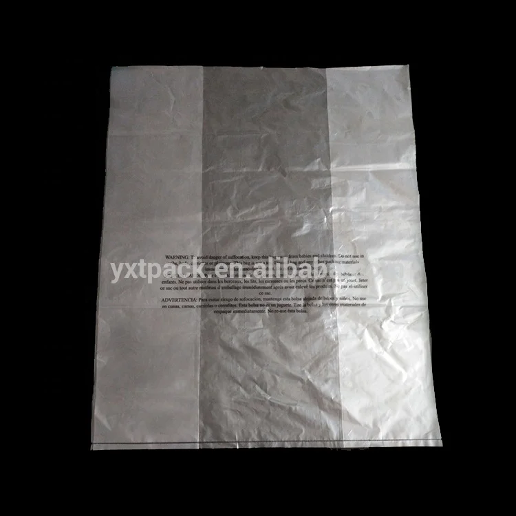Resealable 1.5mil Suffocation Warning PE Self-sealing Bags, Clear Mailer Bag,Sealed Transparent Packaging Bags