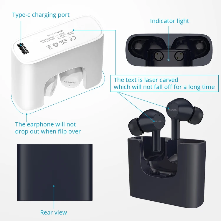 Modern Technics Dj Cordless Headphone Professional Wireless Stereo Hifi Headphone True Wireless Stereo Earbuds Earphone Type-c