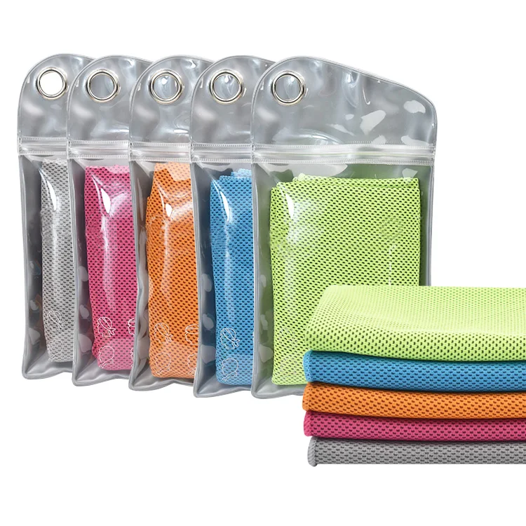 Оптовая продажа, полотенце из микрофибры для быстрого охлаждения спортивного льда в бутылке с пользовательским логотипом