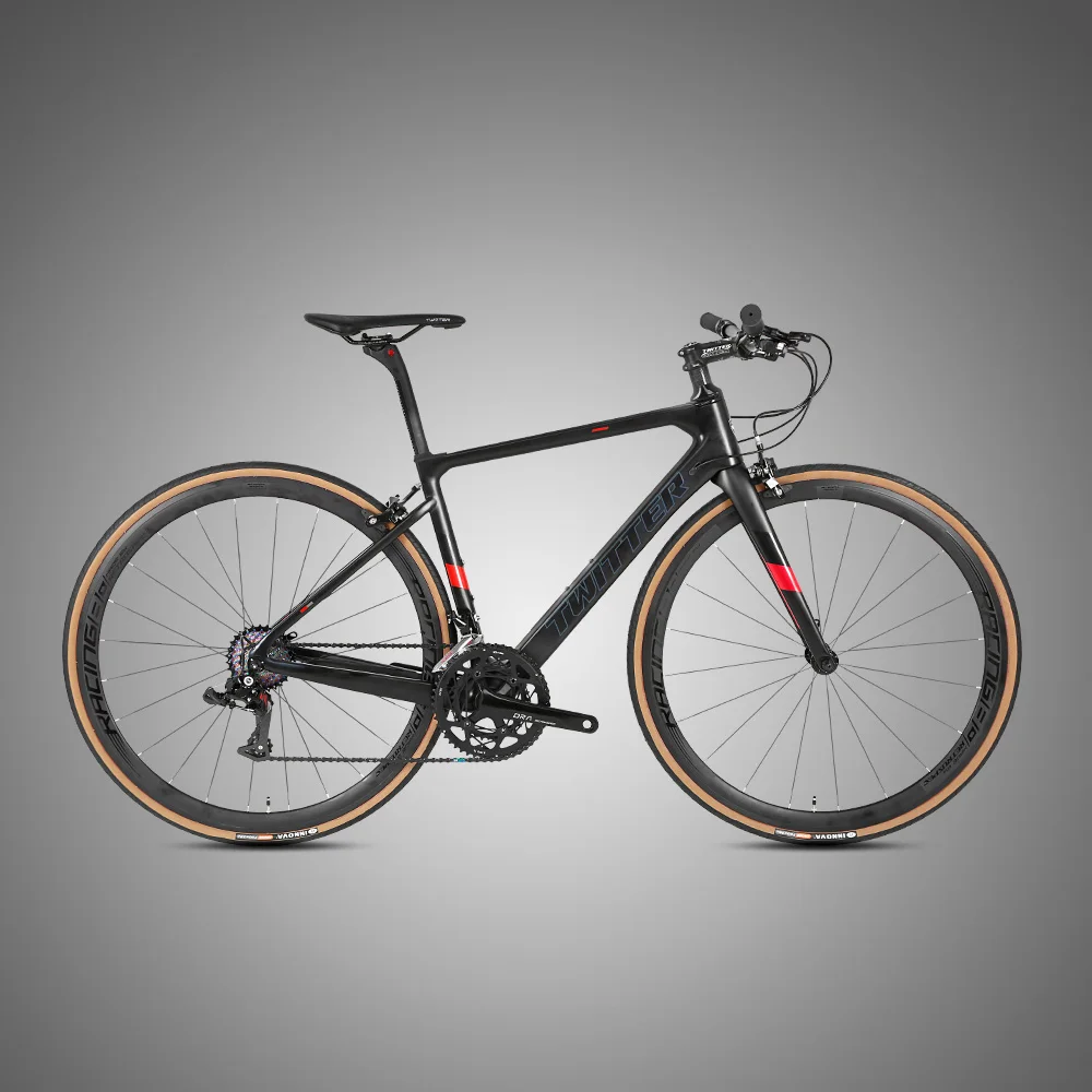 Bicycle factories hybrid 700C carbon road bike with C brake +flat handlebar