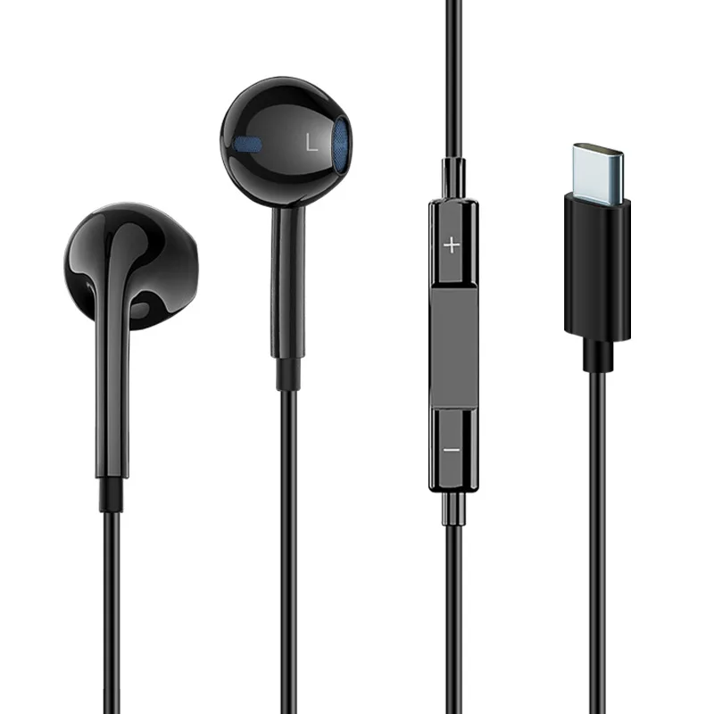 Type C digital audio DAC decoding wired headphone earbuds for Huawei Samsung iPad computer games in ear wired earphones 3.5 plug