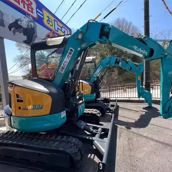 Японский оригинальный подержанный экскаватор Kubota RX406E Корабль из японского порта для продажи