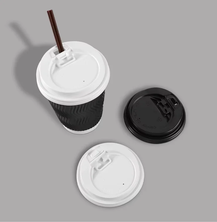 80mm diameter disposable sharp mouth  cup lid plastic cup lid hot and cold drink coffee cup