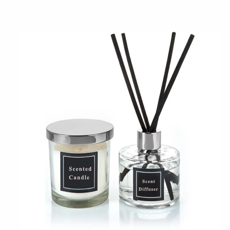 Blue Gray Black 150ml 200ml Empty Fragrance Air Freshener Reed Diffuser Glass Bottle