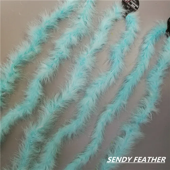 hot sale blue marabou boa turkey feather boa for carnival costumes