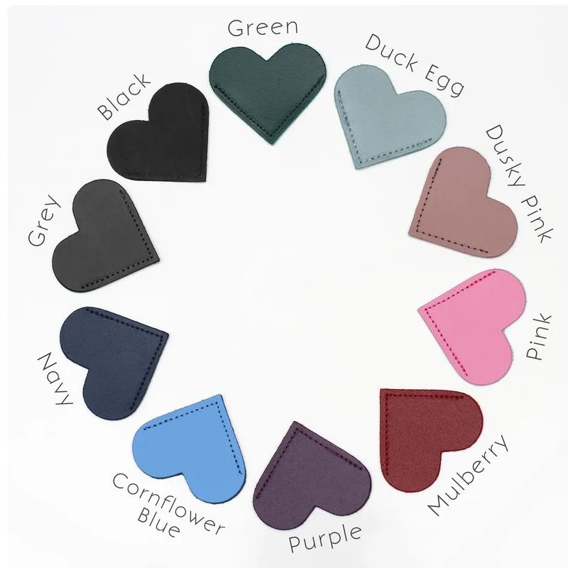 Закладка в форме сердца, угловая кожаная Закладка, персонализированная кожаная Закладка ручной работы, подарок для друзей