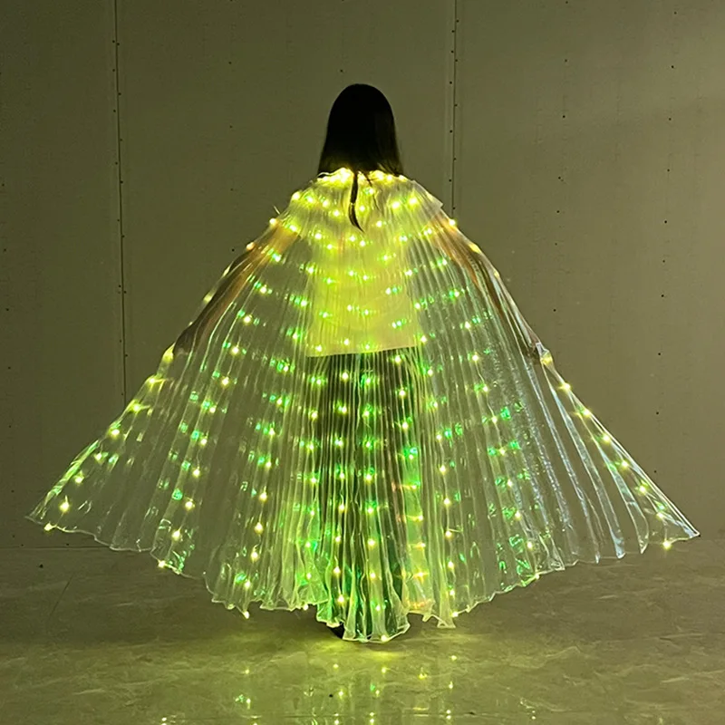 Bar stage performance costume prop led colorful wings Belly dance prop LED luminous butterfly wings