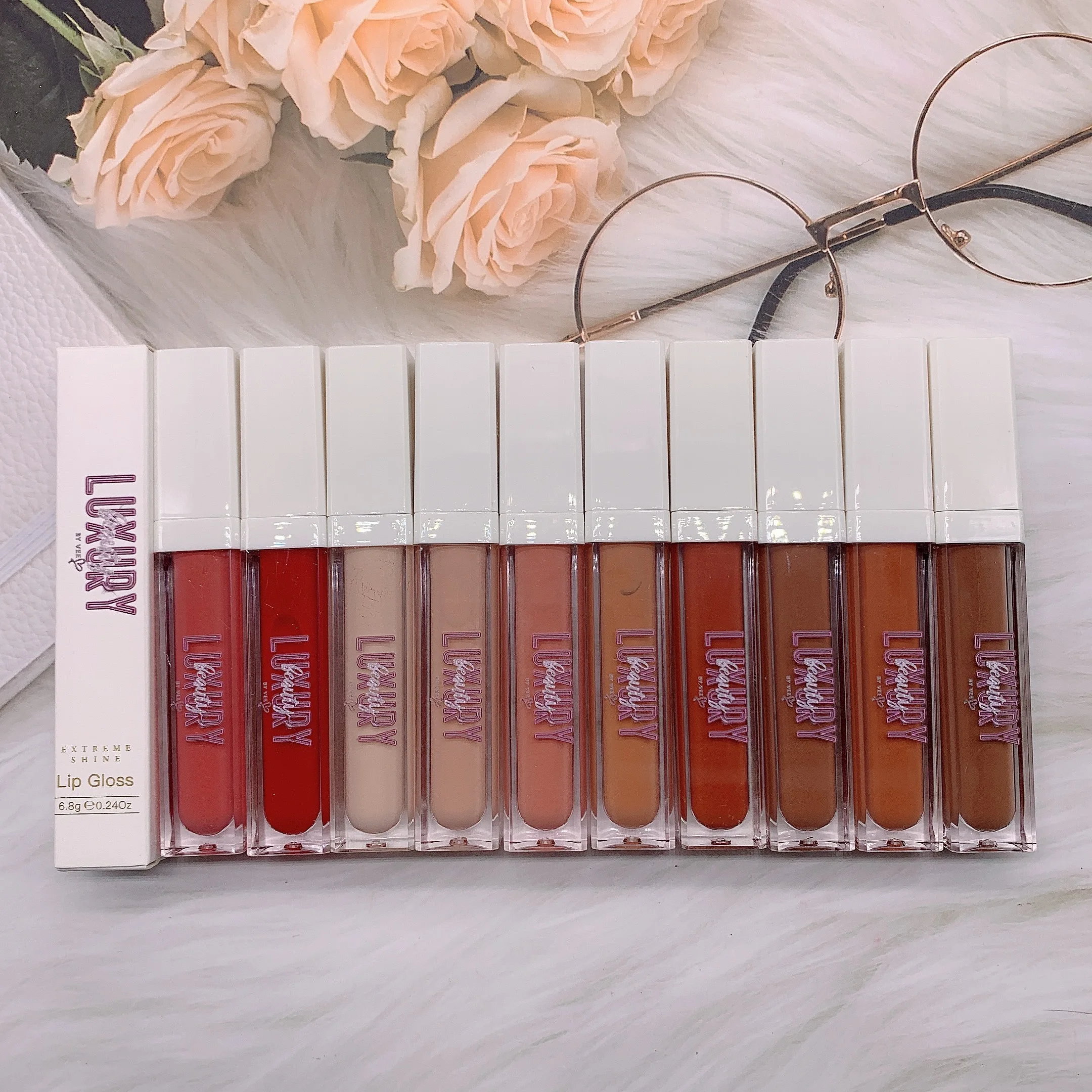 Tube 5ml 7ml squeeze the tube cosmetic customized tubes for wholesales plumping private label custom logo lip oil lip gloss