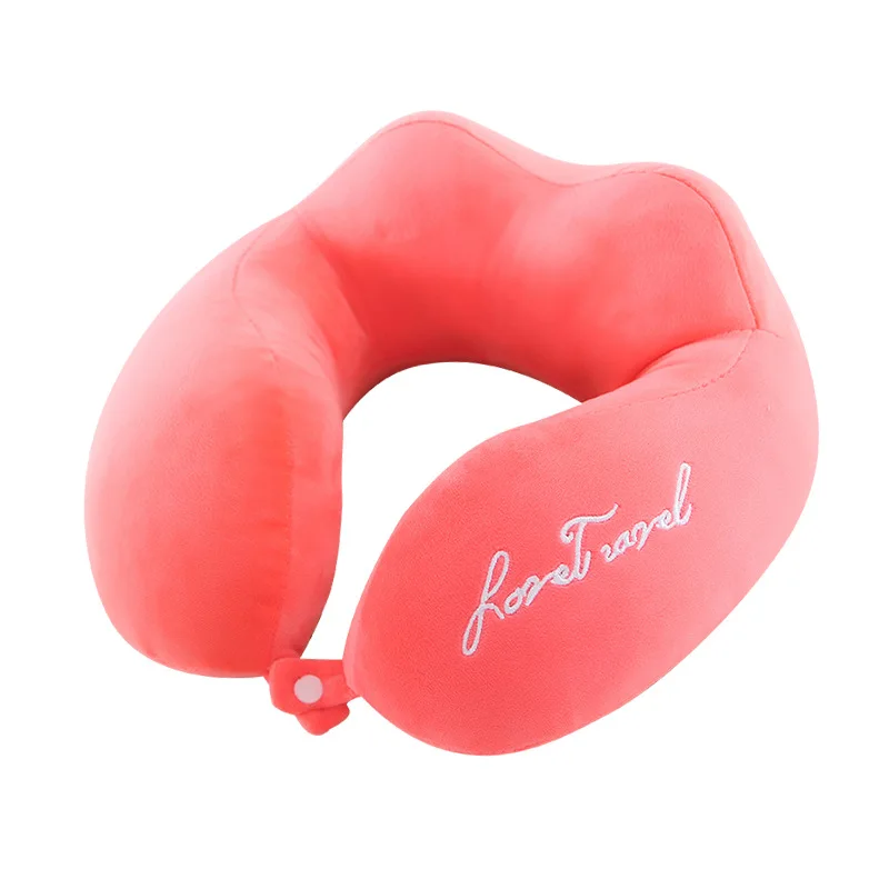 Wholesale double hump neck pillow U-shaped pillow plane travel cervical nap pillow company activity gifts