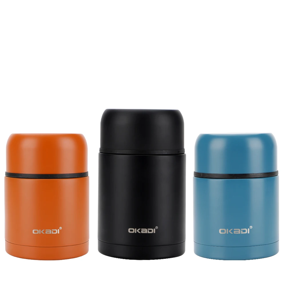 500ML Portable Stainless Steel Lunch Box Office & Outdoor Vacuum Flask for Back to School Food & Soup Containers Thermocup