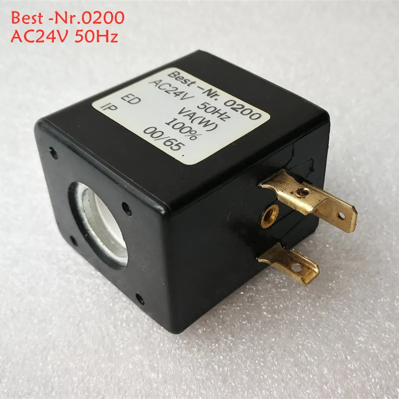 Valve coil Best -Nr.0200 AC24V100%ED IP65 Id. Nr.3036 24V-1.6W