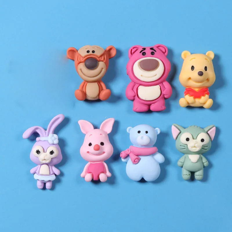 Flatback Resin Cabochon Cartoon Animal Flower Resin Flatback Cute  Resin DIY Embellishment Phone Deco LSWR197