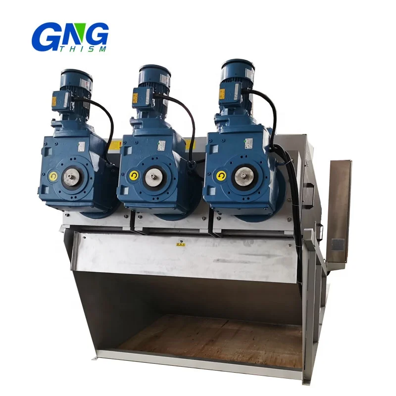 The screw sludge dewatering machine