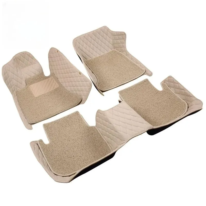 Car Auto Floor Mats Front Only Carpet Leather Universal Car Mats Front Foot Mat