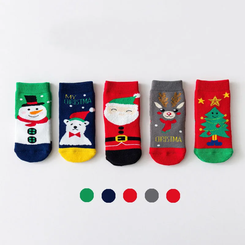 
Autumn Winter Thick Kids Socks Christmas Gift Sock for Girls Boys Children Cotton Fabric Warm Socks 