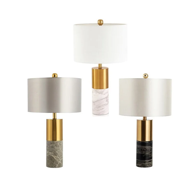 Золотистая Металлическая лампа для отеля, домашний декор, винтажная Современная Скандинавская Светодиодная настольная лампа для чтения, роскошная настольная лампа
