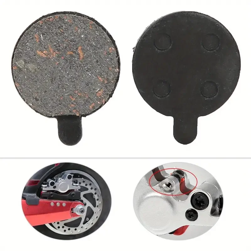 4 Pairs Brake Pads, Electric Scooter Semi Metal Brake Disc Rotor Pads For 10 Inch Electric Scooter