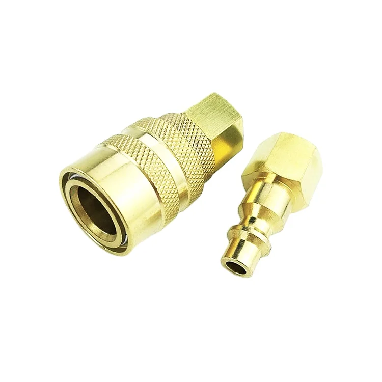  Hot sale type M02-SF-02B Milton style brass nipple air hose quick release connector coupler pneumatic