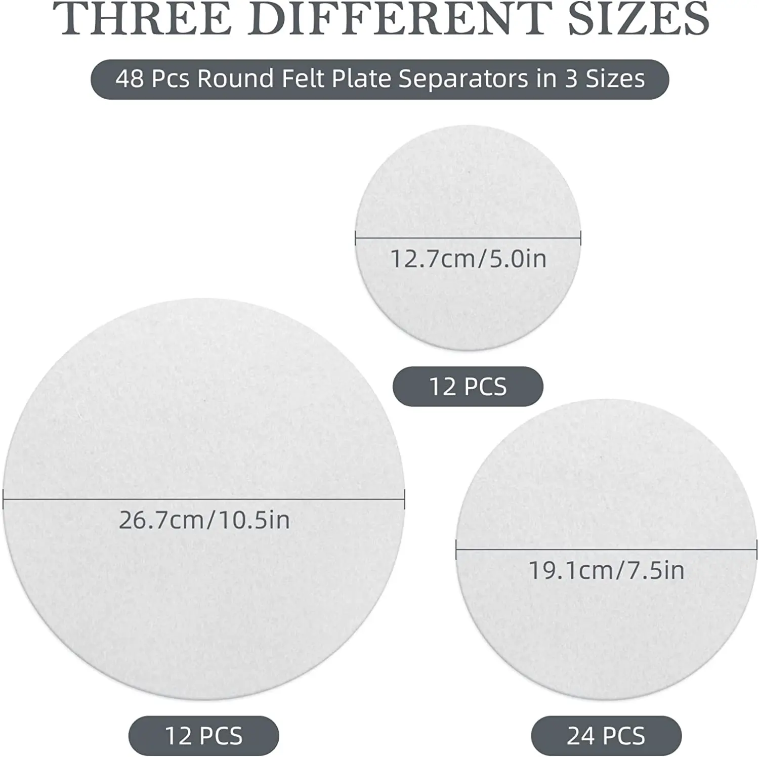 Popular Polyester round Plate Dividers Washable Dish Separators for Kitchen Dining Lightweight Mat Placemat Pad Easy to Clean