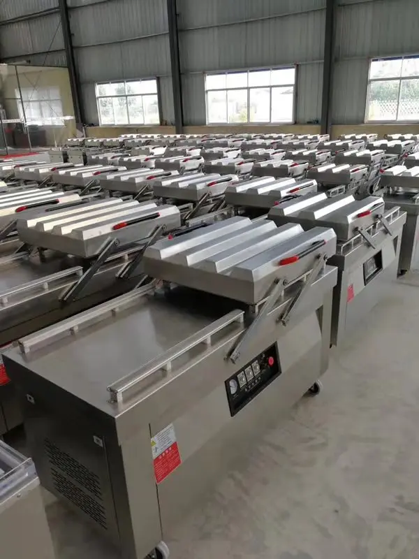 Spot Supply Vp-600 Commercial Food Packaging Sealing Machine Double Cavity Vacuum Packaging Machine