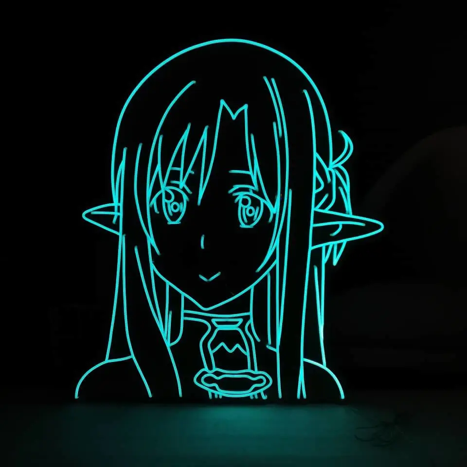 Drop Shipping Women Face Led Neon Signs Acrylic Color Change Neon Light with Sexy Lady