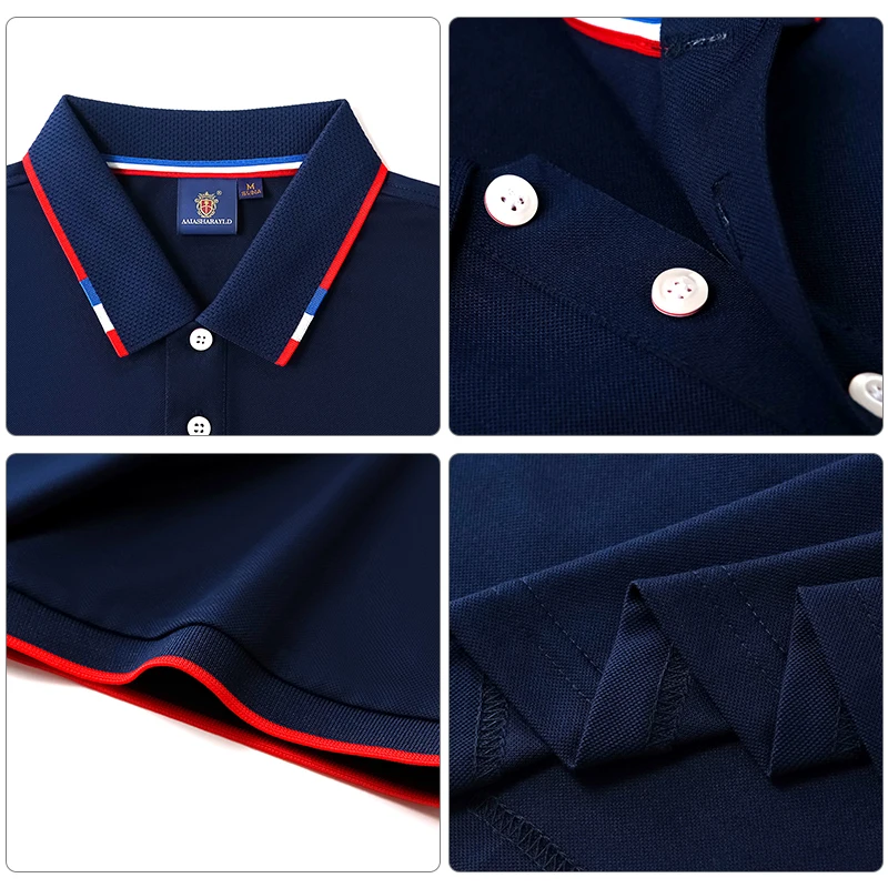 Wholesale OEM Logo Plain Cotton American Size polo shirts short sleeve golf t shirts for men