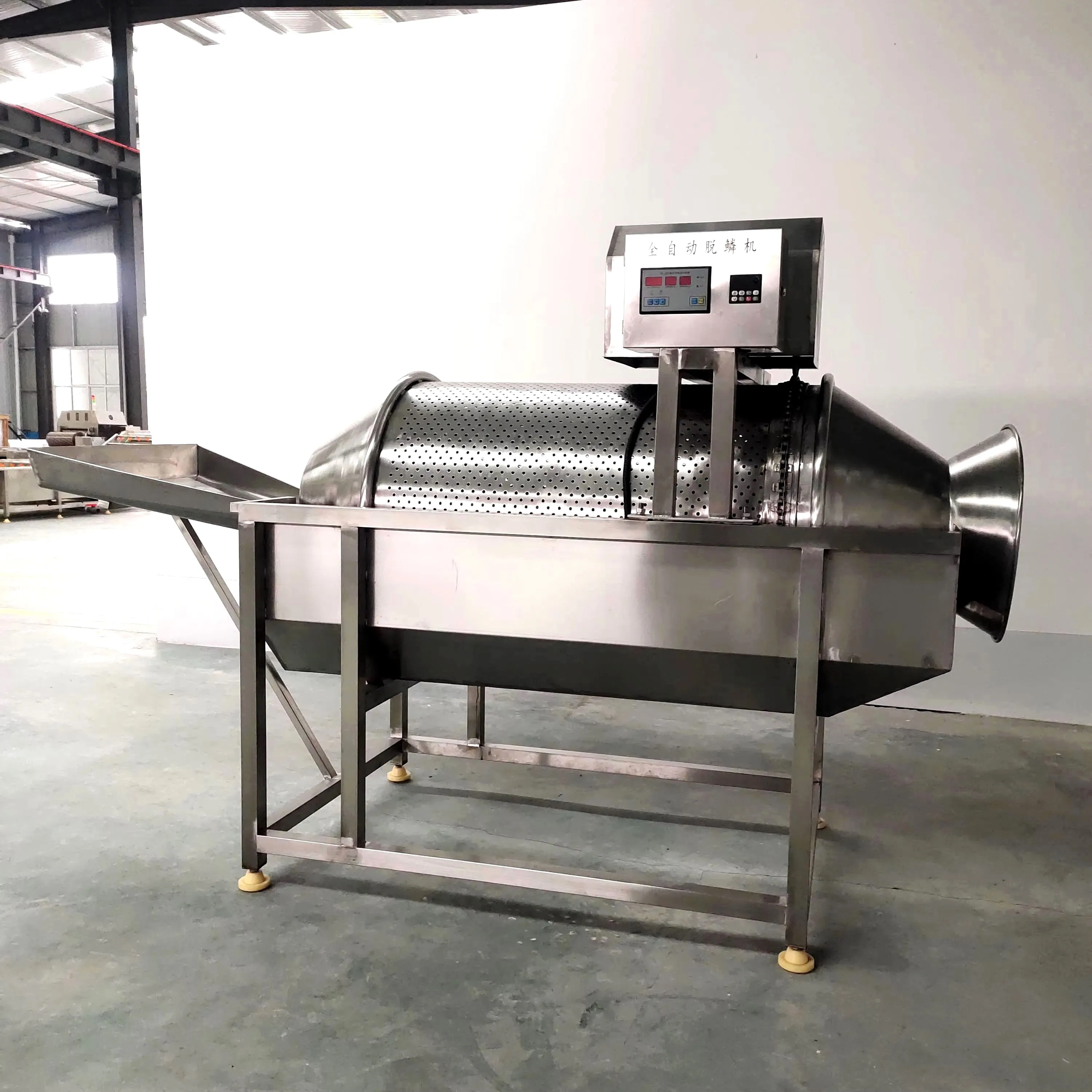 Commercial Fish Scaler for Small Fish: Yellow Croaker & Miscellaneous Fish Gutting and Scaling Machine