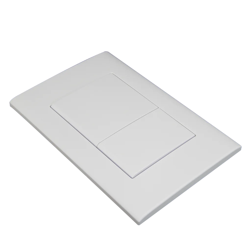 Toilet Button for In-wall Concealed Cistern Glossy White Surface Chrome Black Silver Push Button Available