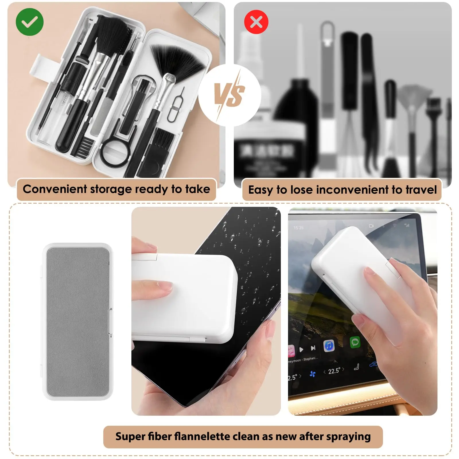 Набор для чистки экрана ноутбука телефона