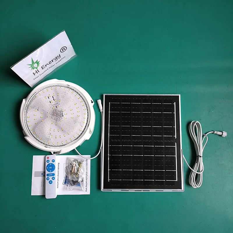 Hi Energy corridor ceiling solar light  remote control solar indoor ceiling led light 200w 150w 100w 50w