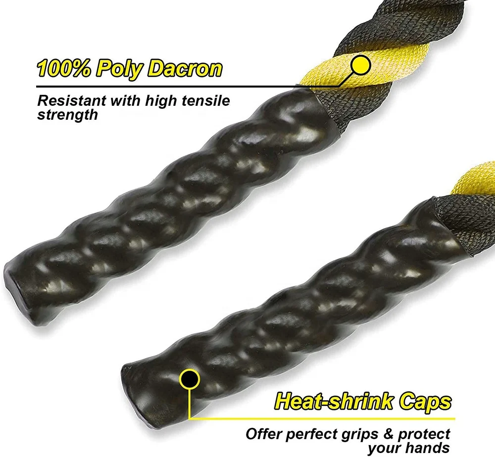 3in *12m Power Cross Training Customized Logo Exercise Fitness Battle Rope Cover