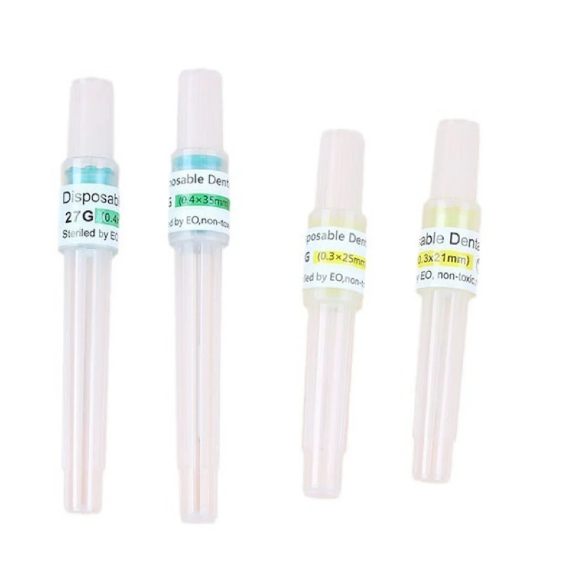 High quality disposable sterile 27G 30G dental irrigation anesthesia needle