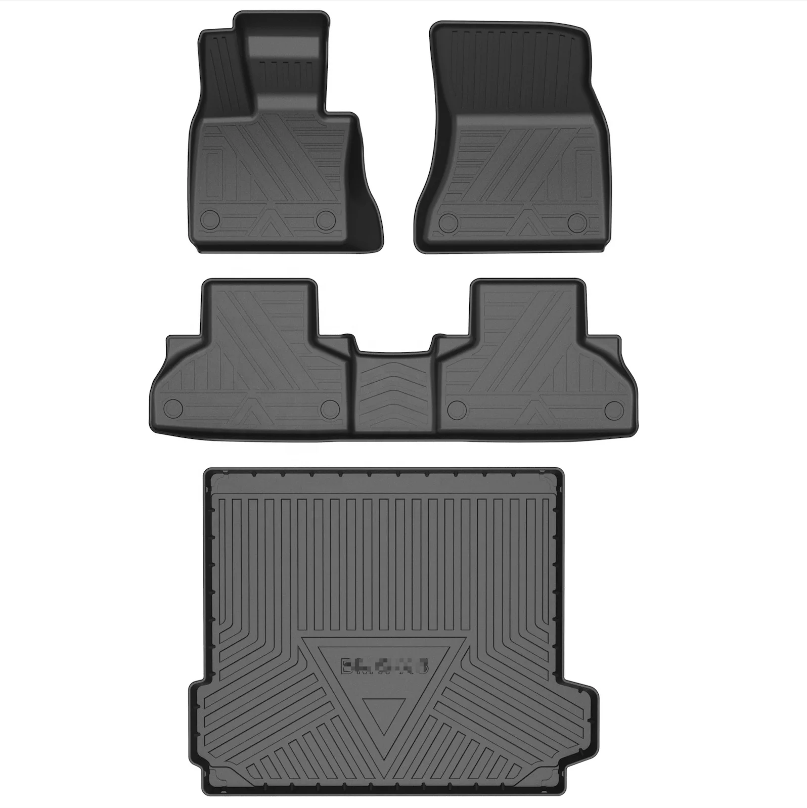 Rubber 3D TPE waterproof car floor liners foot carpet mats for BMW X1 2016-2021