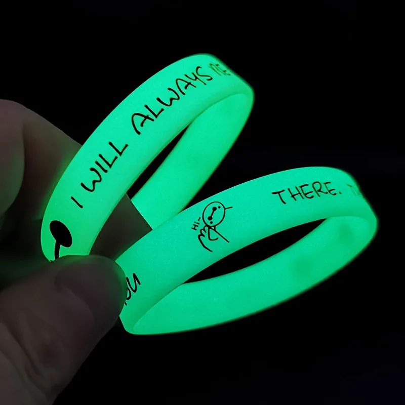 Silicone Bracelet Manufacturer Luminous Bright Personalized Decorative Jewelry Sports Luminous Wristband Gift