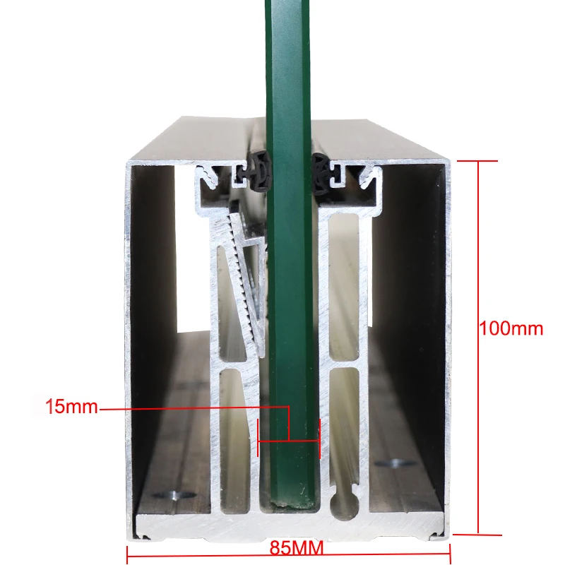 Aluminum Glass Balcony Balustre Railing Glass Railing Base Aluminum U Channel
