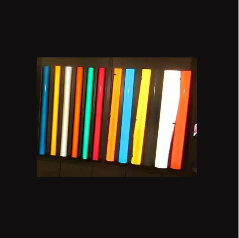 China free sample red iron on high light heat transfer retro-reflective vinyl film sheet paper roll for bags reflection logo