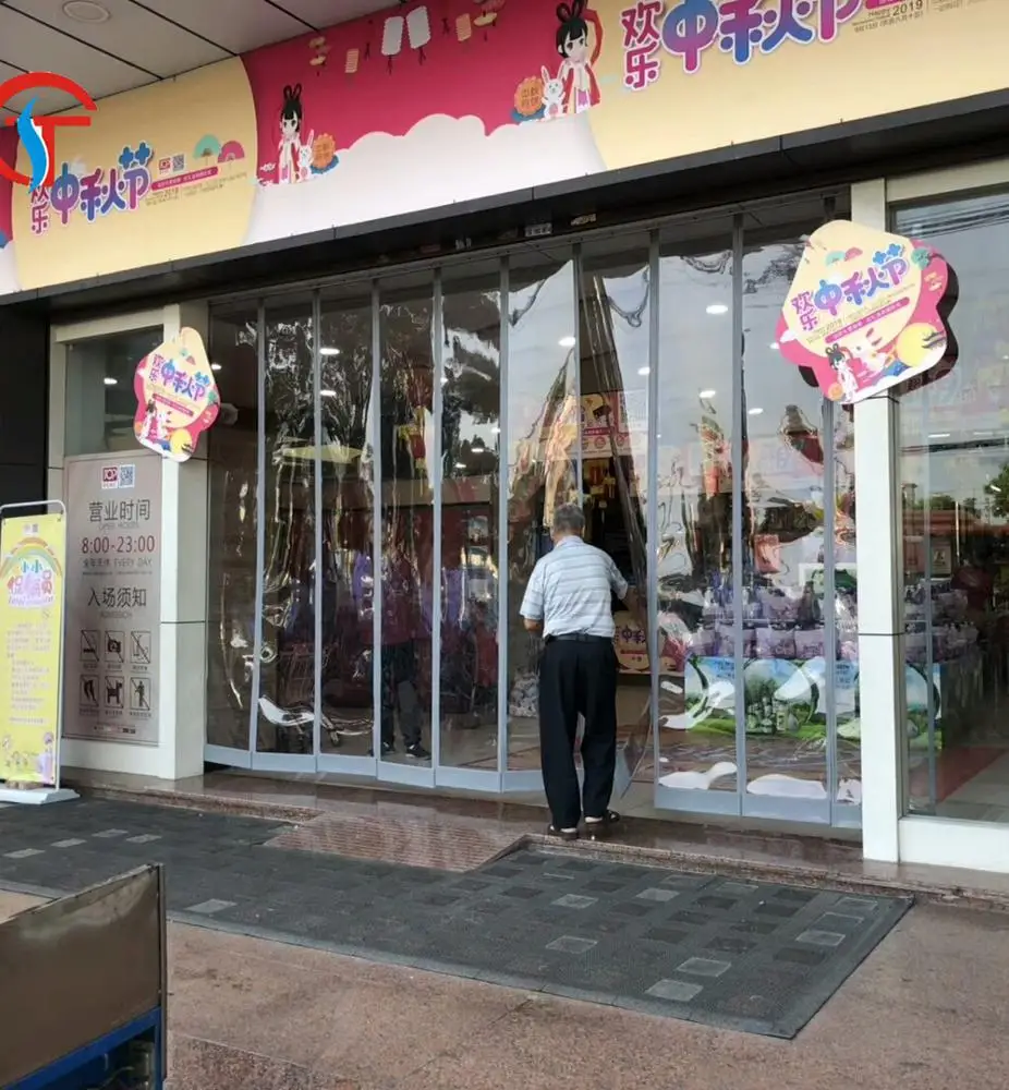 Magnetic Transparent Mall Front Curtain Door  Strip
