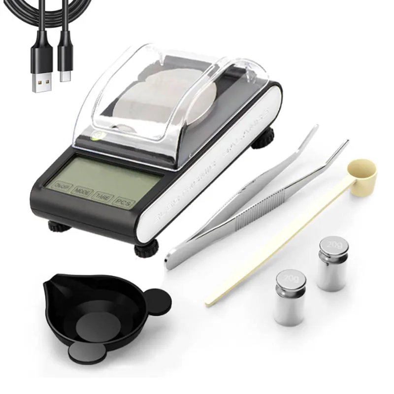 High Accuracy LCD Display Weighing Balance 50g 0.001g Digital Scale Mini Pocket Jewelry Gold Scale with BackLit