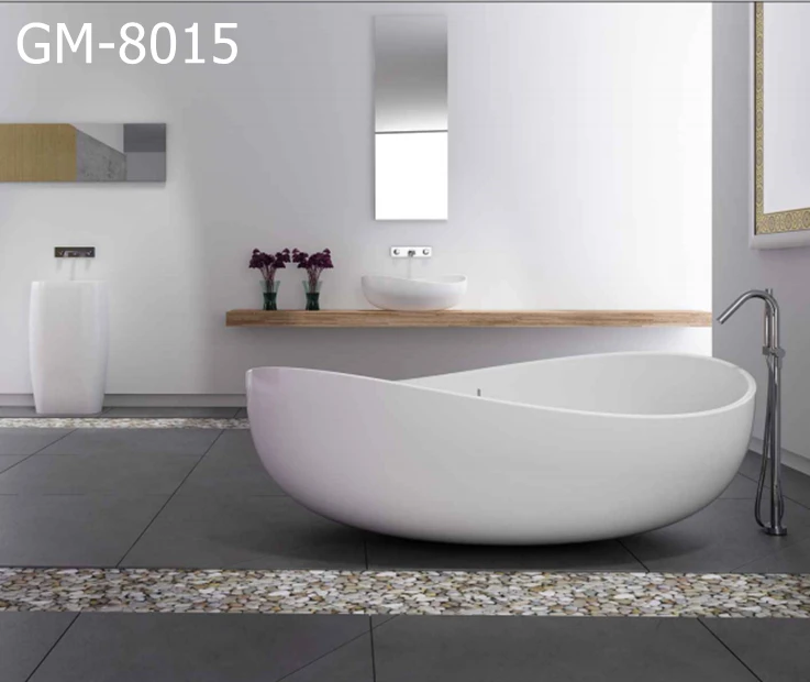2023 GM freestanding bathtub solid surface soaking bathtub high-end Bathroom bathtub