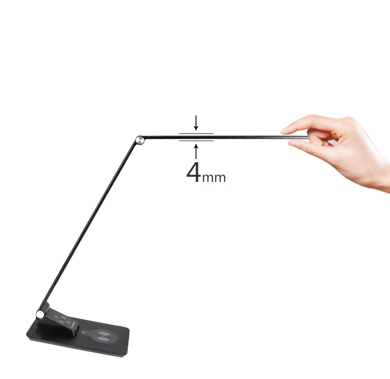 High quality Aluminium LED light source lamp with wireless charging desk USB output for