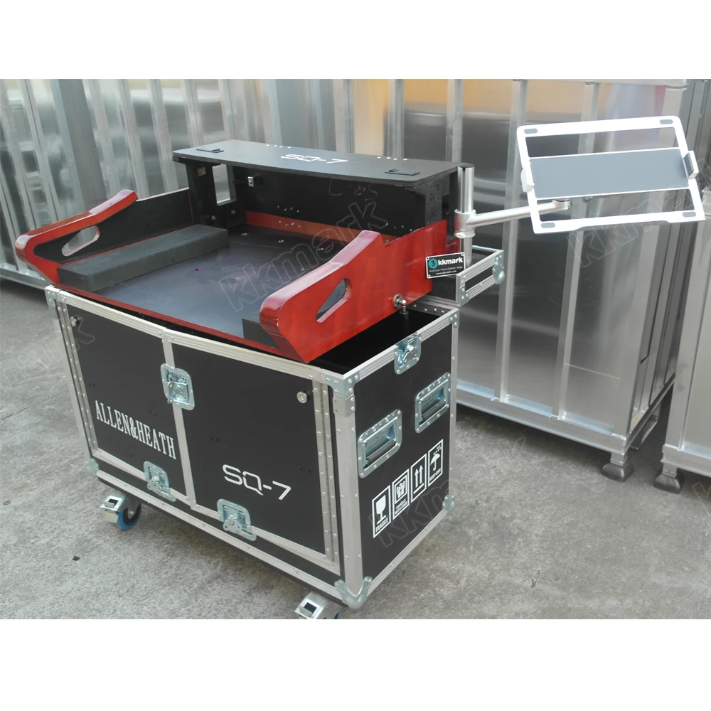 KKMARK Flip flight road case for Yamaha Behringer X32 Midas M32 Allen Heath SQ7